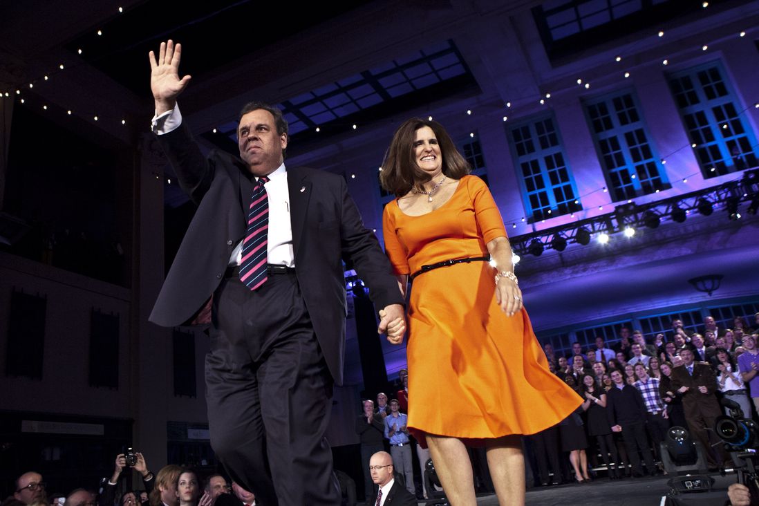Christie and wife Mary Pat (Getty Images)